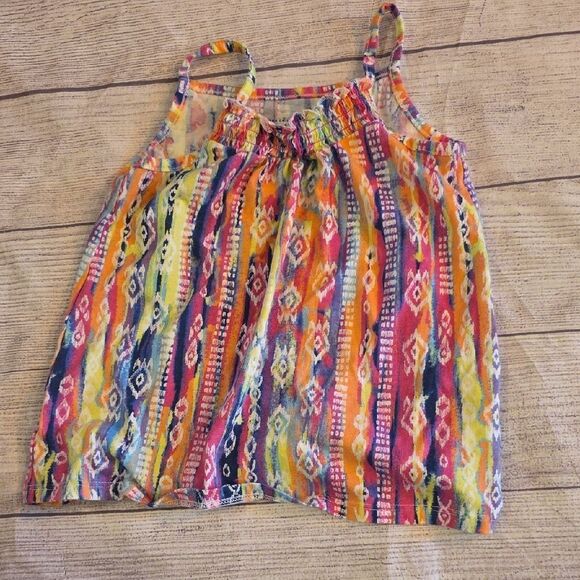 Colorful Patterned Kids Tank Top - Picture 1 of 5